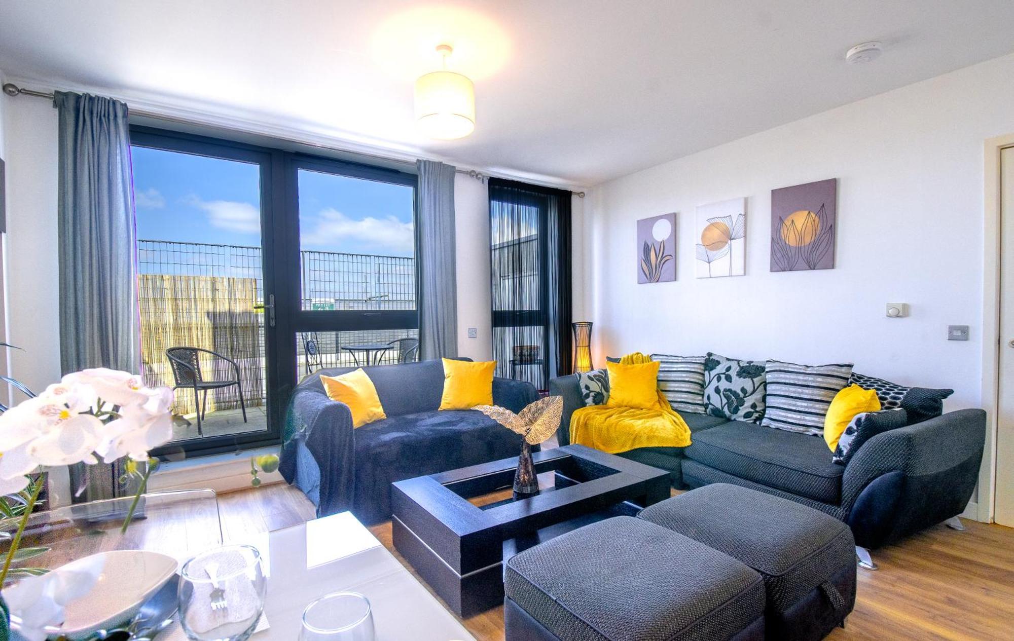 Appartement The Viewpoint - Modern Big 2 Bed Flat - Ideal For Longer & Business Travel